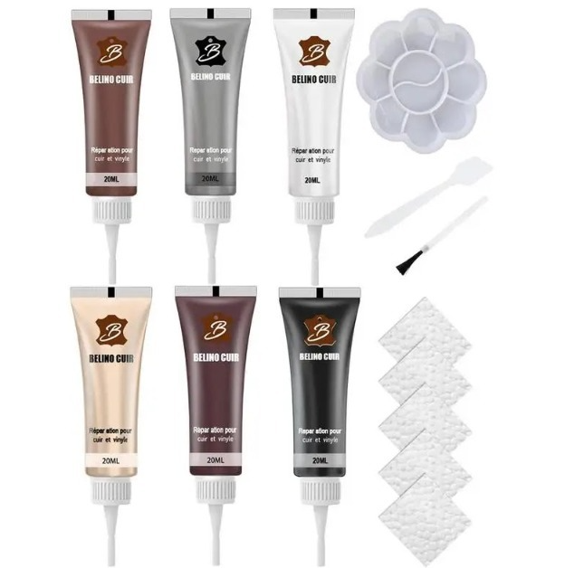 BELINO CUIR - SIX PACK - KIT RESTAURADOR DE CUEROS