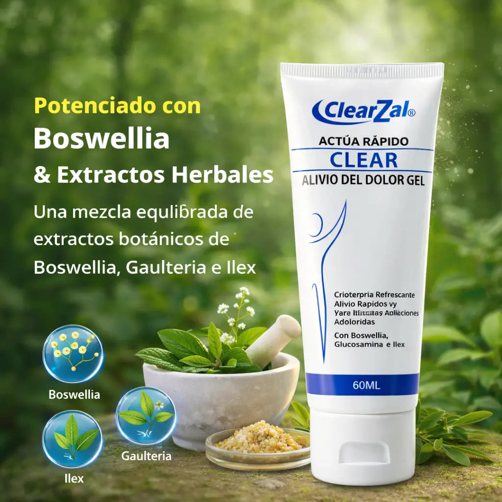 ClearZal™ Fast Acting Clear 60ML – Gel Refrescante de Acción Rápida para Músculos y Articulaciones