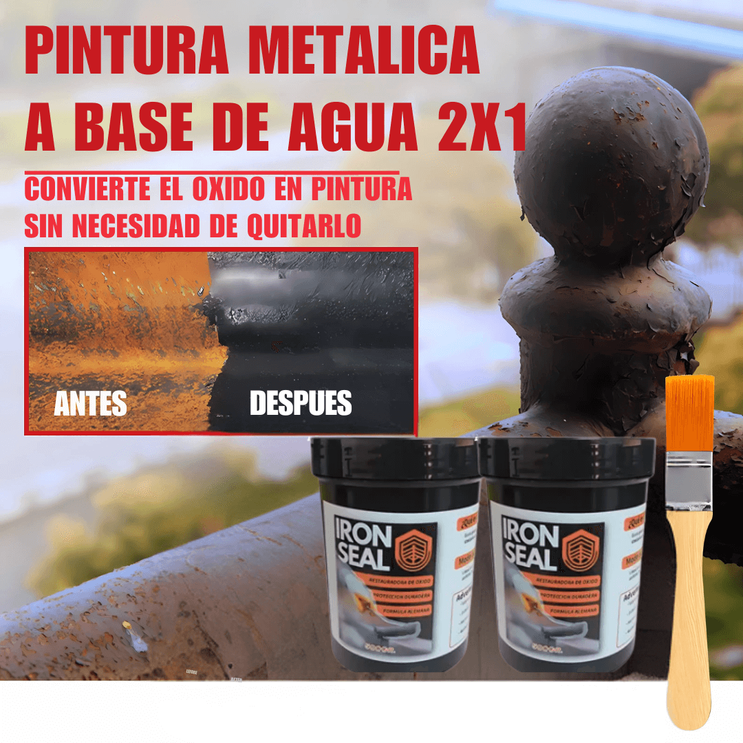 IRON SEAL® - ✨Pack x2 Unidades✨ - Elimina y Previene el Óxido con Tecnología Alemana (500 Grs/Unidad)