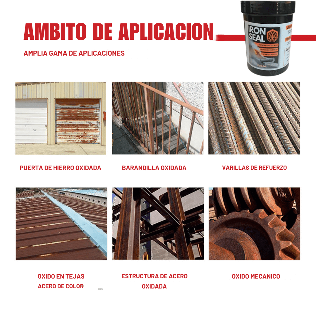 IRON SEAL® - ✨Pack x2 Unidades✨ - Elimina y Previene el Óxido con Tecnología Alemana (500 Grs/Unidad)