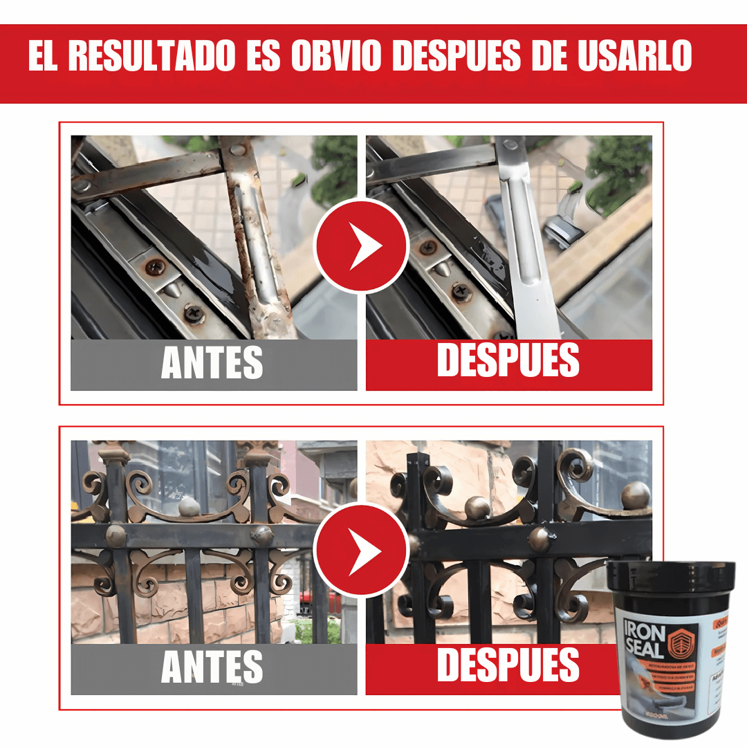 IRON SEAL® - ✨Pack x2 Unidades✨ - Elimina y Previene el Óxido con Tecnología Alemana (500 Grs/Unidad)