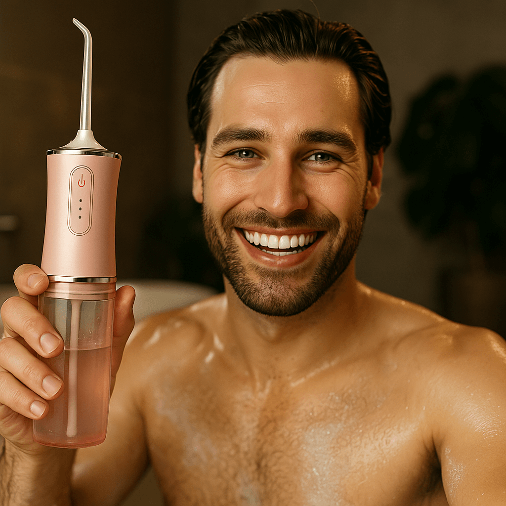 AQUASHINE - Irrigador Bucal Portatil Limpieza Dental