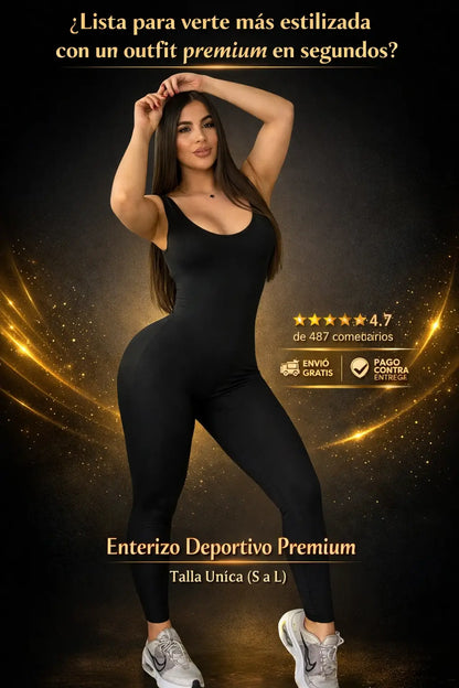 Enterizo Esqueleto Largo Push Up 2x1