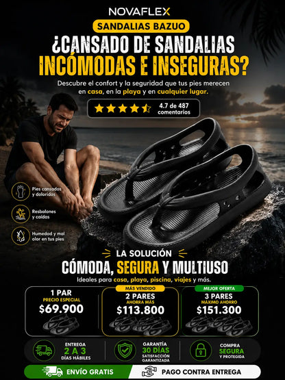 ¡Sandalias ProDiver Confort: Camina Todo el Día Sin Dolor ni Cansancio!