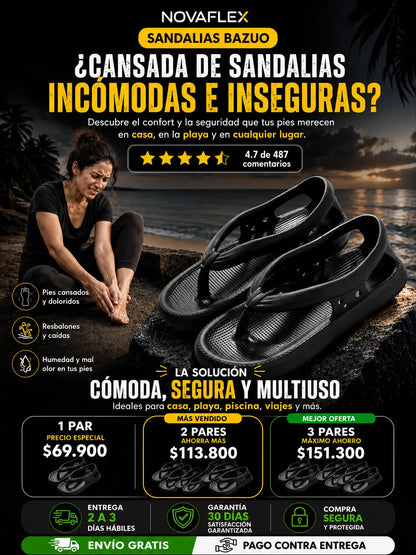 ¡Sandalias ProDiver Confort: Camina Todo el Día Sin Dolor ni Cansancio!