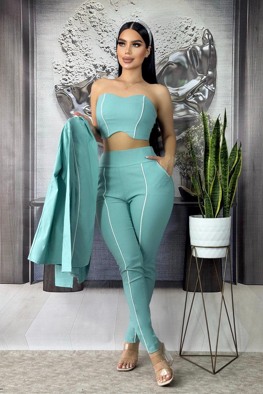 Conjunto Sophie (Chaqueta, Top, Pantalon)