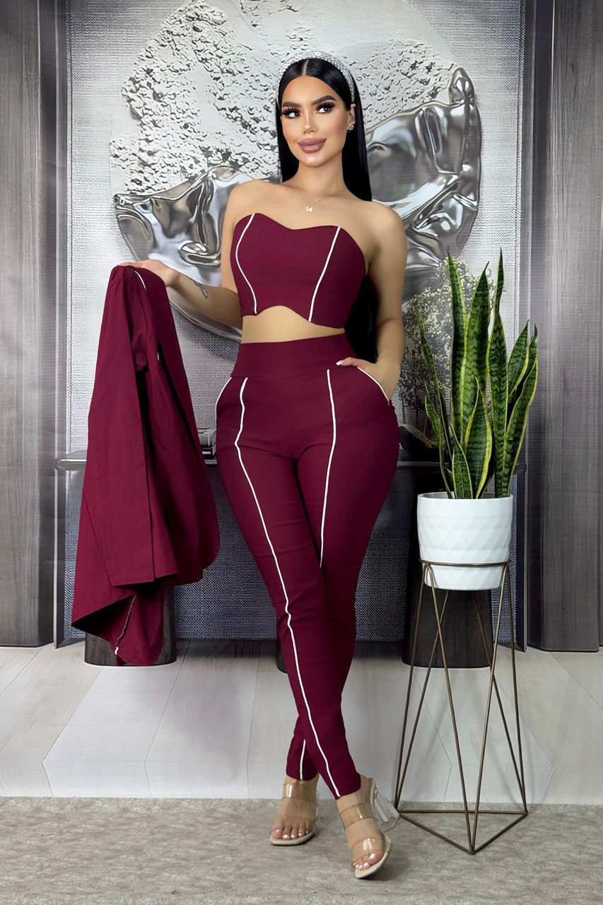 Conjunto Sophie (Chaqueta, Top, Pantalon)