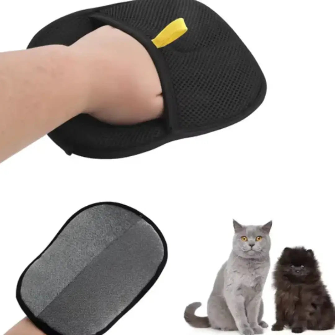 GUANTE QUITAPELOS 2X1: Elimina el Pelo de tu Mascota en Segundos Mientras la Consientes (¡Sin lastimarla ni gastar en costosas peluquerías!)