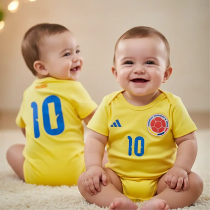 Body Tricolor para Bebé en Algodón Suave: comodidad y orgullo colombiano en cada momento
