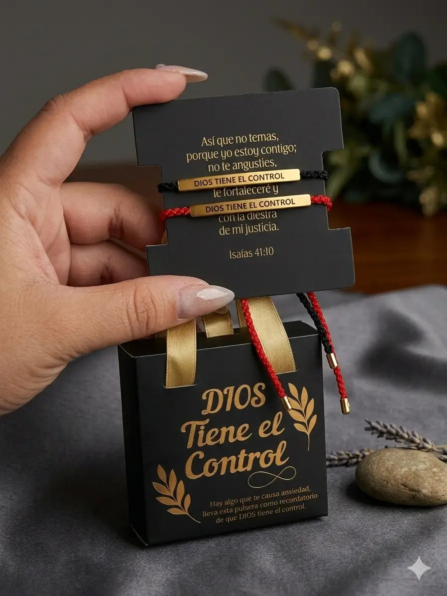 2X1 Pulsera "Dios Tiene el Control" — Lleva Tu Fe Siempre Contigo