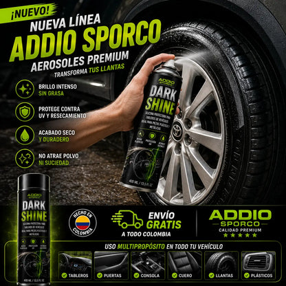 Dark Shine Detallado Interior y Exterior 400ML + OBSEQUIO FULL BLACK Renovador Para Llantas