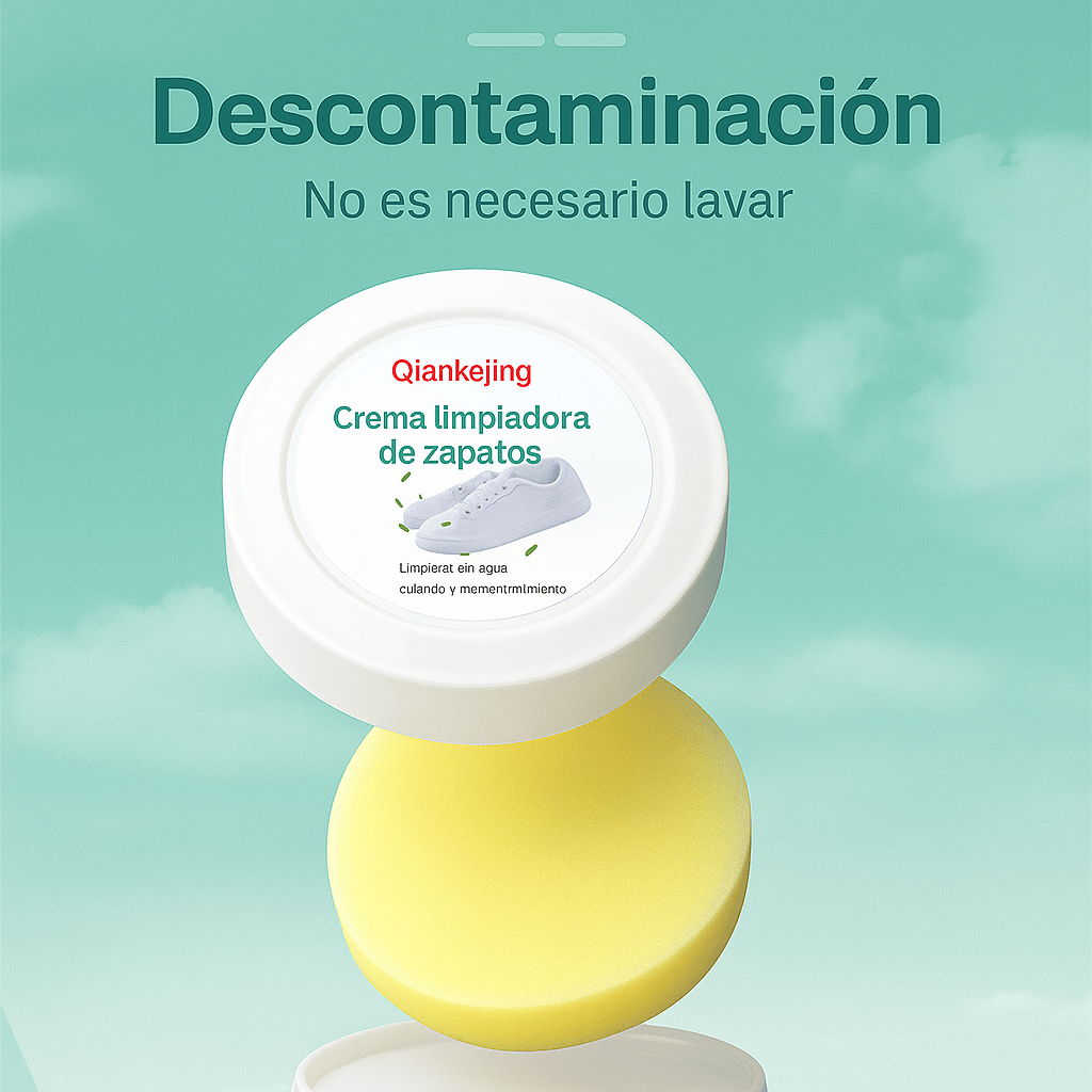 👟 FoamyShoes 👟 - Crema Limpiadora Para Calzado - ¡Tus zapatos como nuevos en segundos, sin esfuerzo!