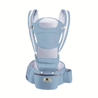 BabyEasy - Portabebe - Canguro - con asiento de cadera ergonomico 6 en 1