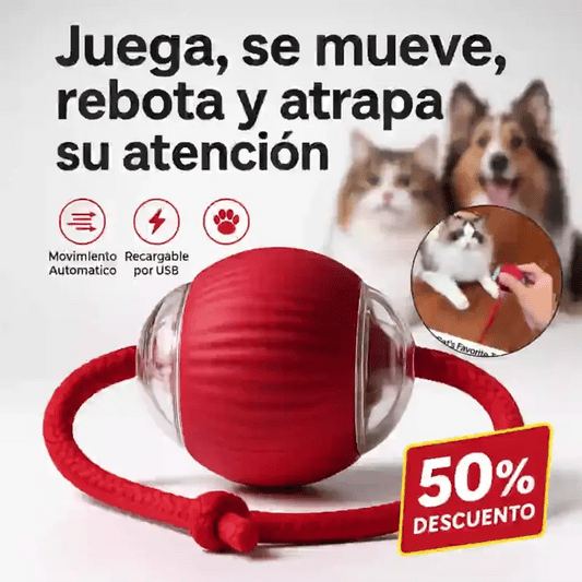 Juguete Inteligente para Mascotas Recargable - 👋Dile Adiós👋 al estrés y al aburrimiento de tu peludo
