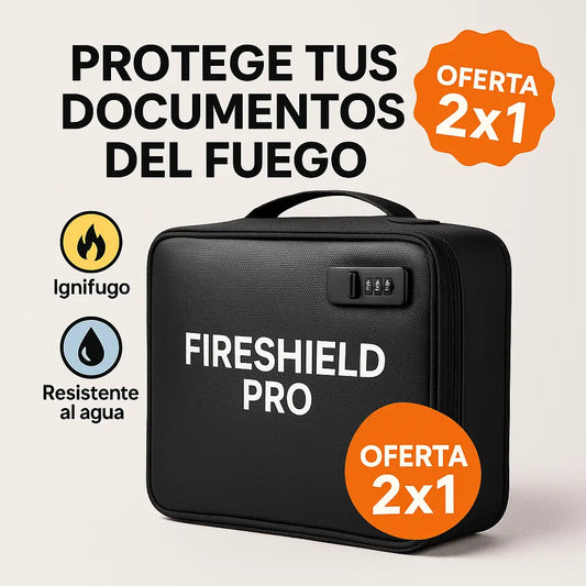🔥2x1 FIRESHIELD PRO🔥: El maletín ignífugo que salva tus documentos del fuego y del agua