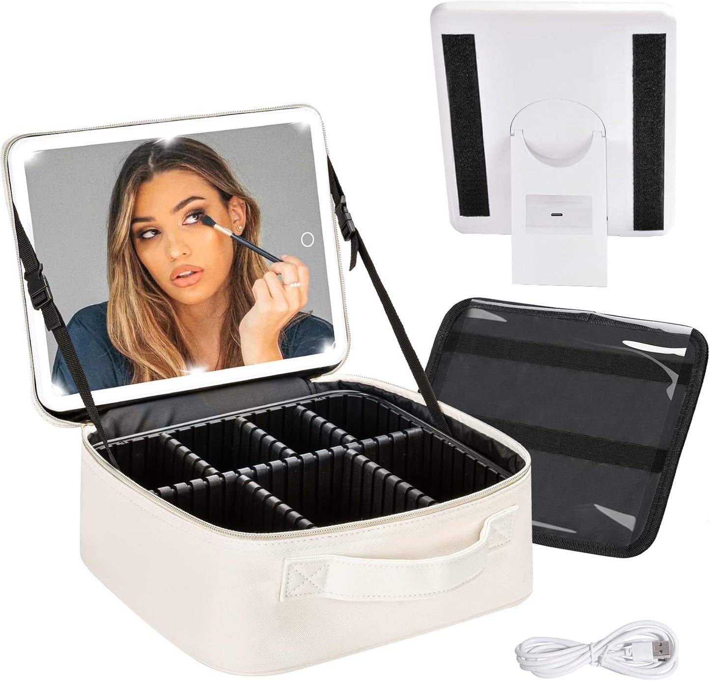 BEAUTY MIRROR PRO - COSMETIQUERA LED 360°
