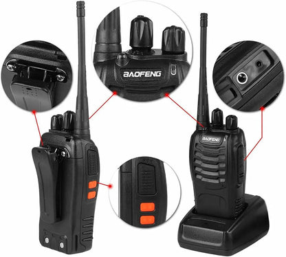 Radio Walkie Talkie Baofeng Bf-888s Uhf - Comunicación inmediata para coordinar equipos sin depender del celular