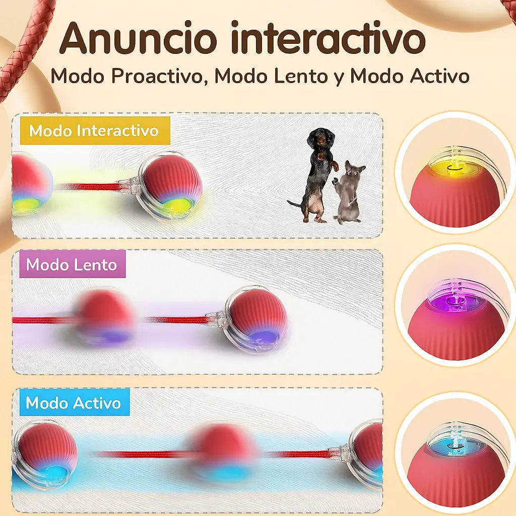 Juguete Inteligente para Mascotas Recargable - 👋Dile Adiós👋 al estrés y al aburrimiento de tu peludo