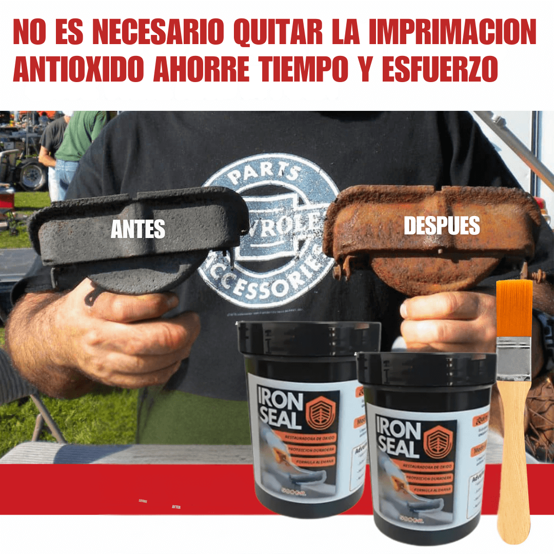 IRON SEAL® - ✨Pack x2 Unidades✨ - Elimina y Previene el Óxido con Tecnología Alemana (500 Grs/Unidad)