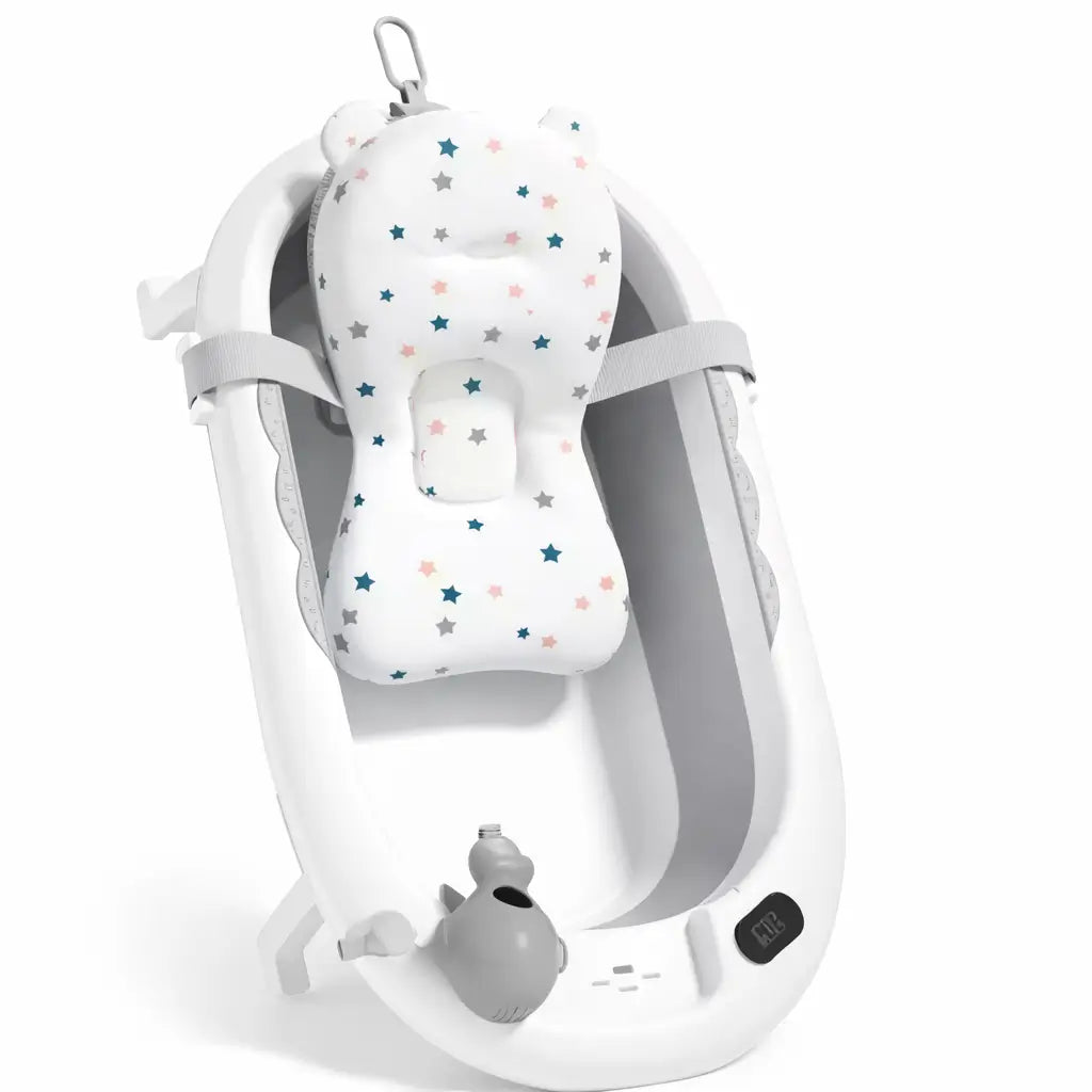 BAÑERA PLEGABLE PARA BEBÉ CON TERMÓMETRO