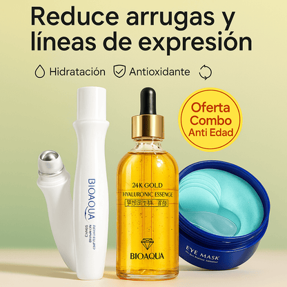 ✨ Combo Anti Edad Bioaqua – Rejuvenece tu mirada en solo minutos - 3 X 1