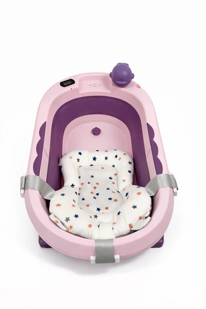 BAÑERA PLEGABLE PARA BEBÉ CON TERMÓMETRO