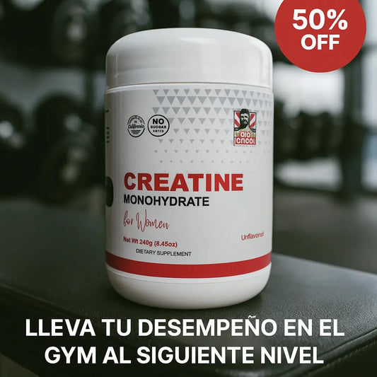 Apoya Tu Tono Muscular y dale paso a la firmeza con Creatina Old School™ para Mujeres - 240 g (8.45 oz)
