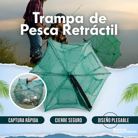 Trampa Plegable Para Peces Tipo Sombrilla