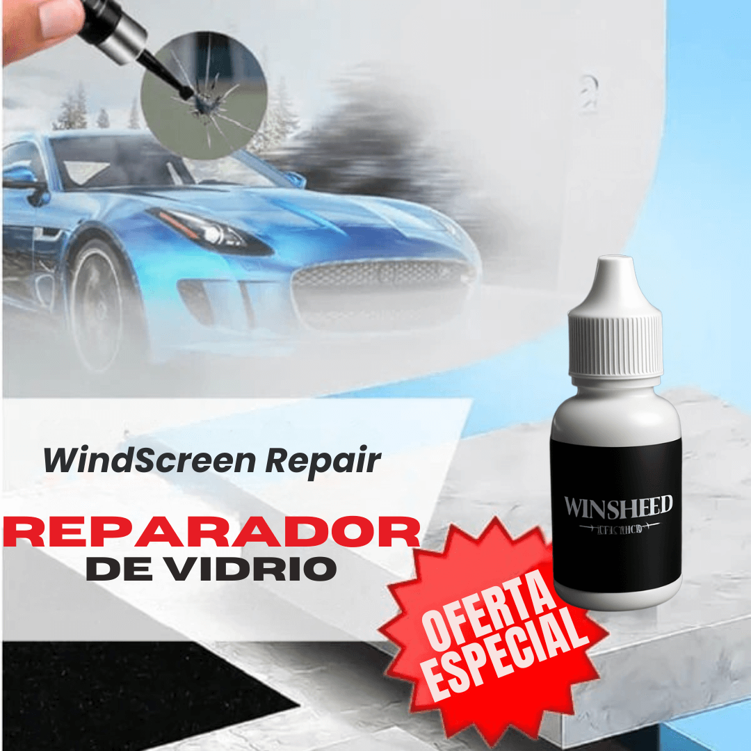 WINSHIELD - NANORESINA REPARADORA DE CRISTALES 10 ml + Antioxido de 30 ml de 🎁Regalo🎁- Adios Fisuras de tus Vidrios y Ahorra 💰Dinero💰