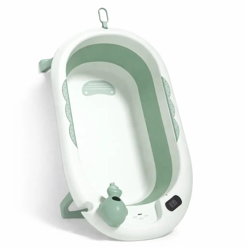 BAÑERA PLEGABLE PARA BEBÉ CON TERMÓMETRO