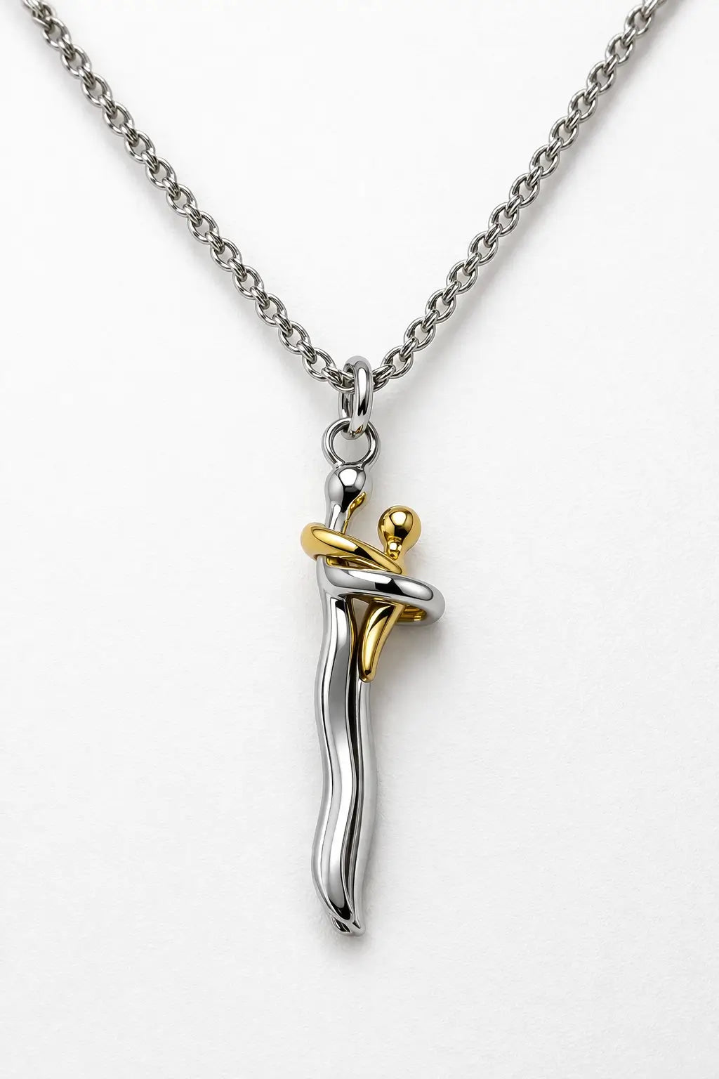 Collar Abrazo Eterno Madre e Hij@ + Caja Regalo de Lujo + Dedicatoria - El Detalle Perfecto Para Emocionar a Mamá