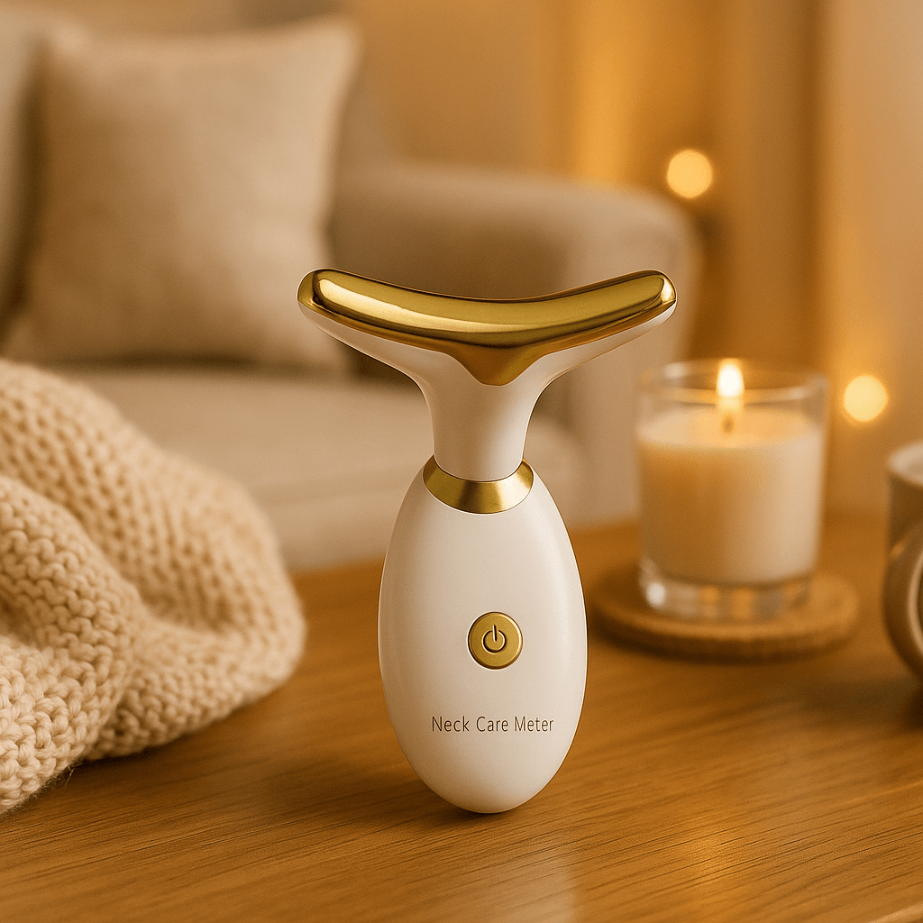 Masajeador Facial Glowvia® ✨ Reafirma tu piel en casa con luz LED 3‑en‑1