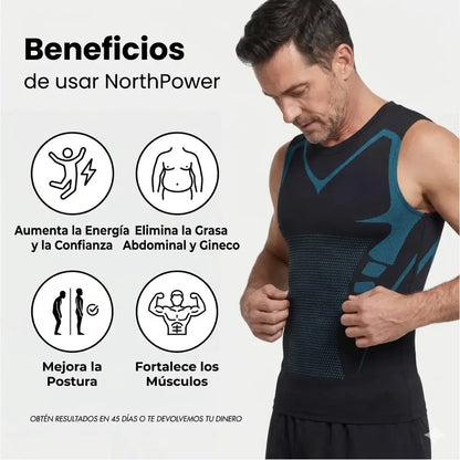 Camisilla North Power Pro - Moldea tu figura y mejora tu postura al instante.