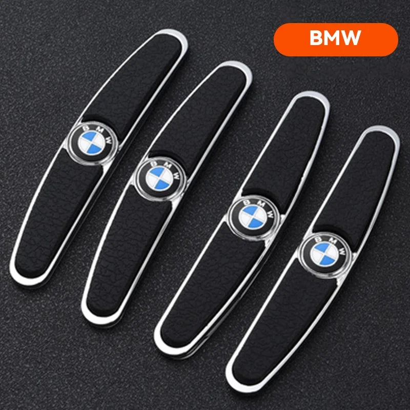 Top X® - Protector de Puertas Tipo Cuero con Logo - Set de 4 Protectores