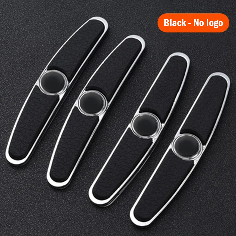 Top X® - Protector de Puertas Tipo Cuero con Logo - Set de 4 Protectores