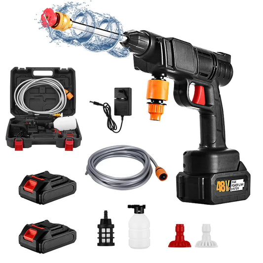 HydroPower - Hidrolavadora Inalambrica de Alta Presion - 🎁El Regalo Ideal Para Papa🎁+ Bateria de Respaldo Gratis + Maletin de Transporte Gratis