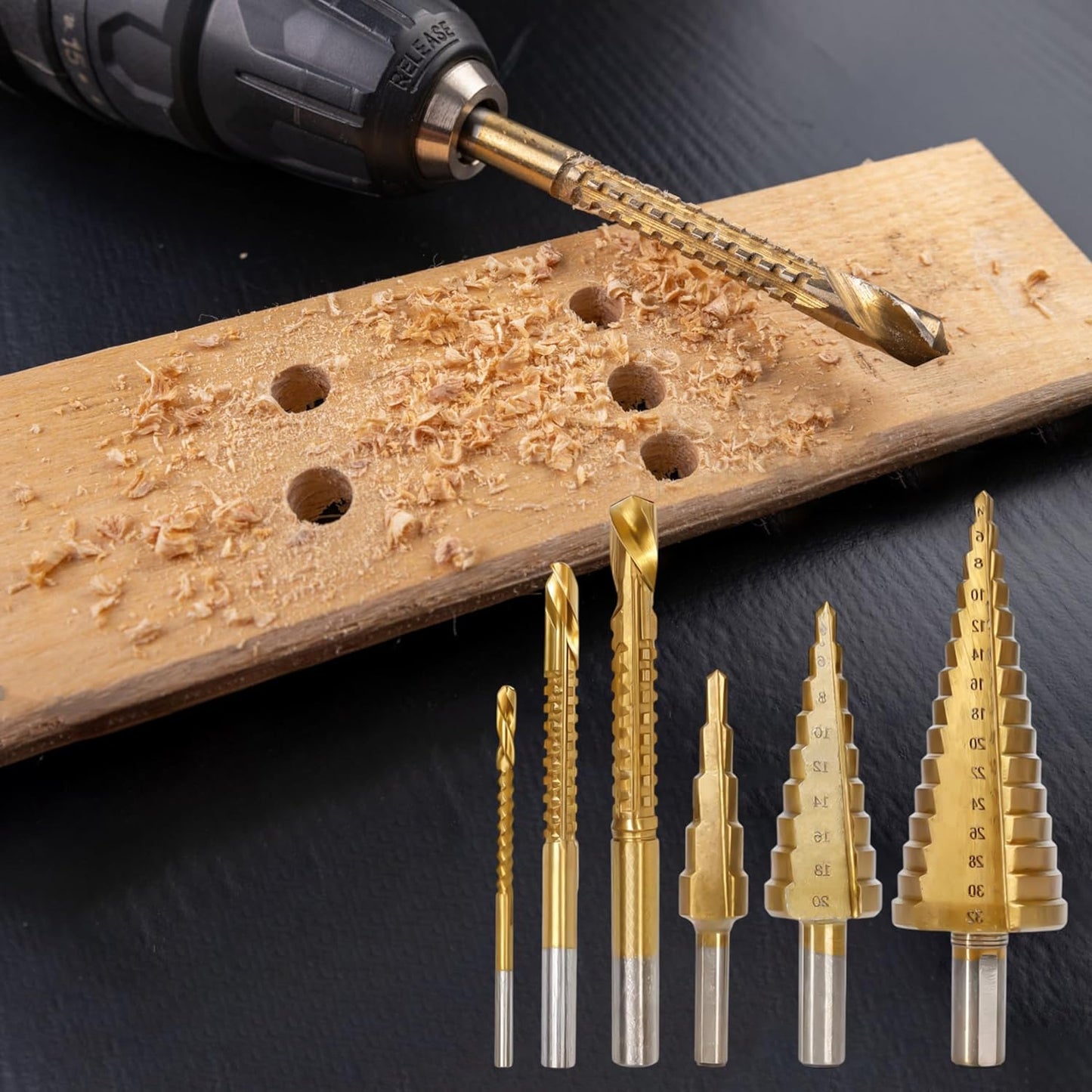 Set Profesional de 6 Brocas – Precisión y velocidad en cada perforación - 👨‍🦰Papá👨‍🦰 va a quedar encantado con este Regalo