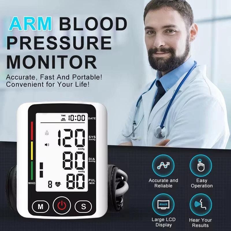 BloodPreassure™ - Tensiómetro con Voz Digital Portátil + Oximetro Digital - 🧑‍🦳 Cuidar a los que más quieres 👩‍🦳, sin salir de casa