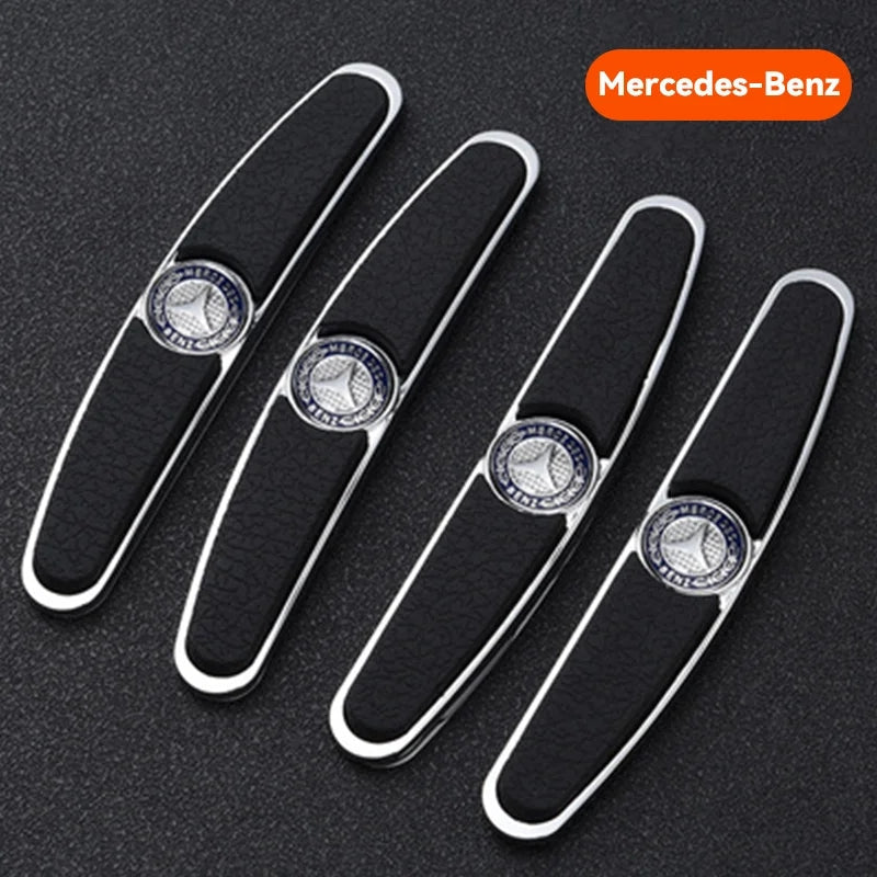 Top X® - Protector de Puertas Tipo Cuero con Logo - Set de 4 Protectores