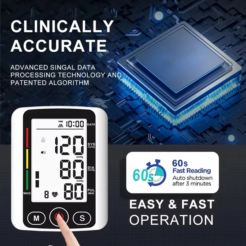 BloodPreassure™ - Tensiómetro con Voz Digital Portátil + Oximetro Digital - 🧑‍🦳 Cuidar a los que más quieres 👩‍🦳, sin salir de casa