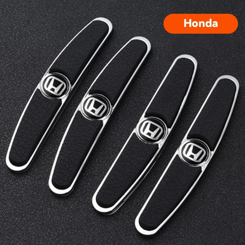 Top X® - Protector de Puertas Tipo Cuero con Logo - Set de 4 Protectores