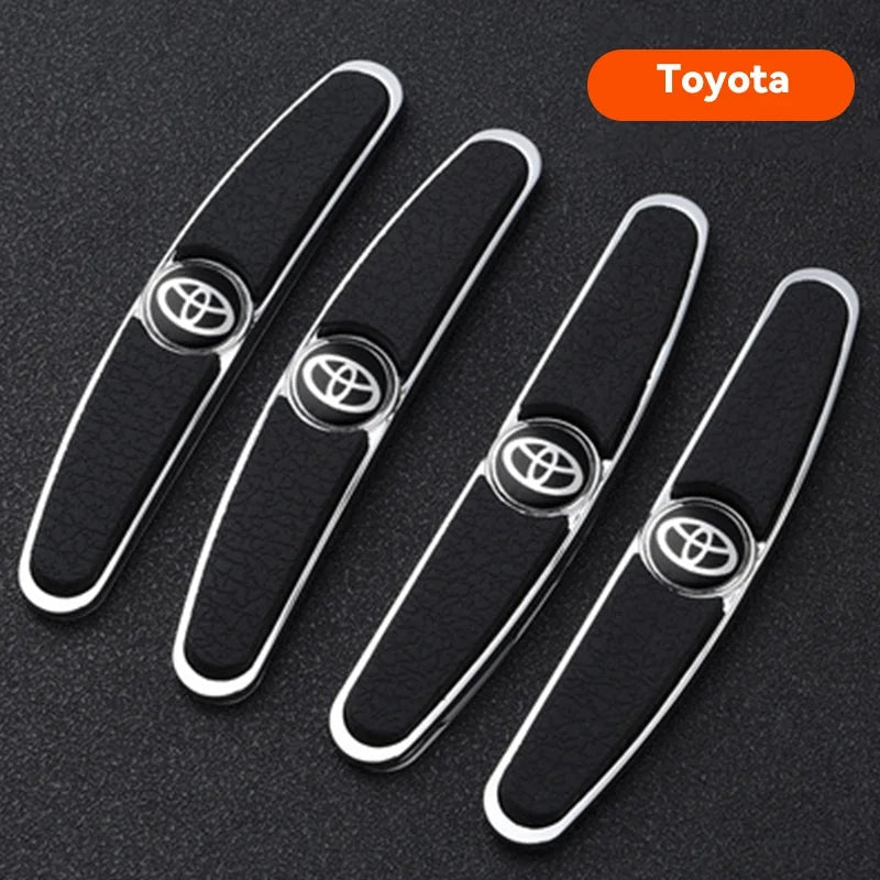 Top X® - Protector de Puertas Tipo Cuero con Logo - Set de 4 Protectores