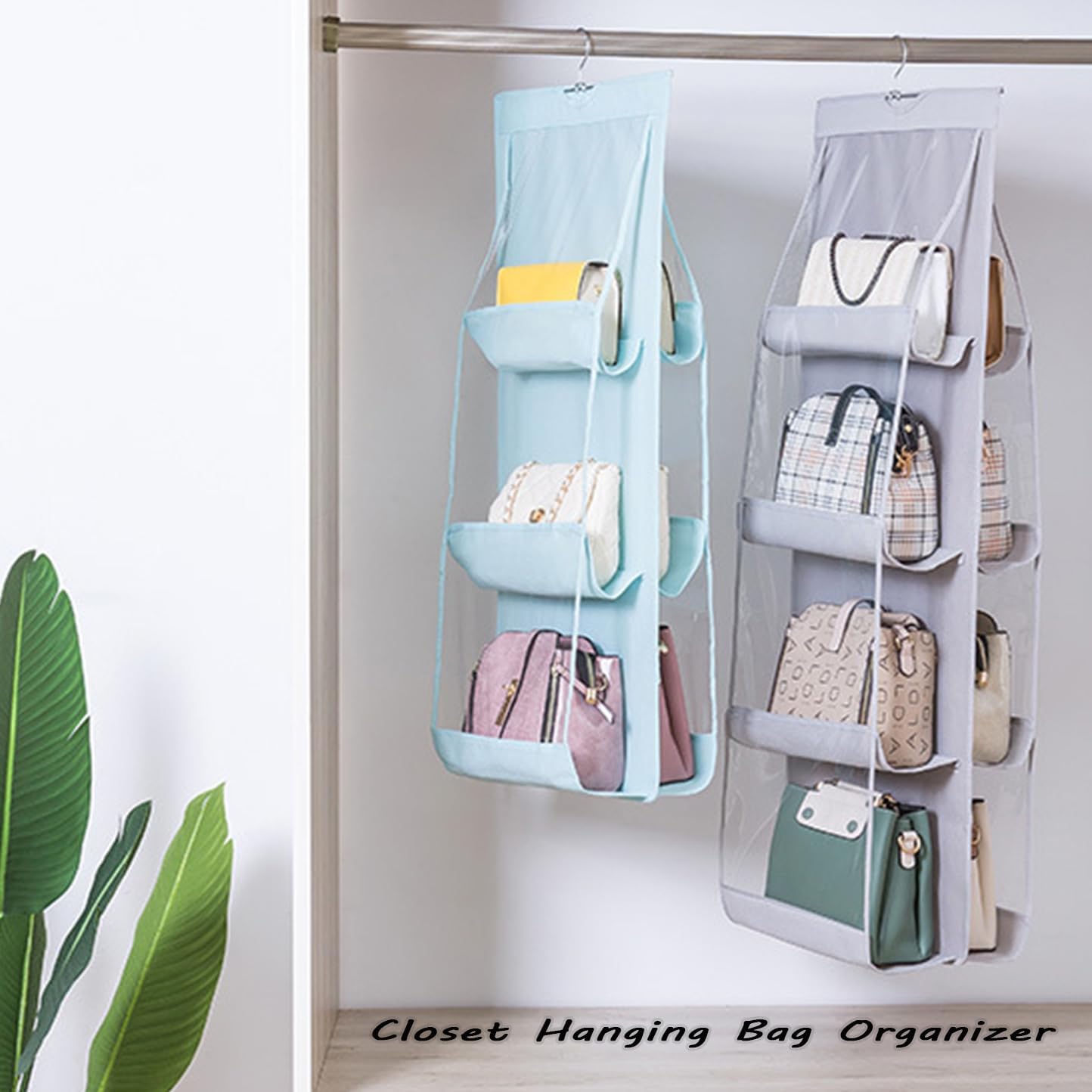 BagEight - Organizador de Bolsos Colgante de 8 Puestos.